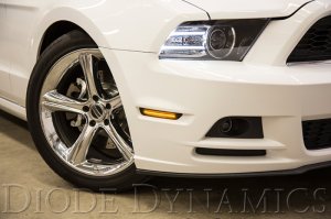 Ford Mustang Side Marker Light Assembly - Front + Rear - Diode Dynamics - LED Sidemarkers - Smoked - `10-`14